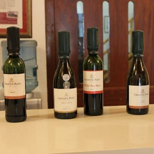 Wines in the Groote Post tasting room