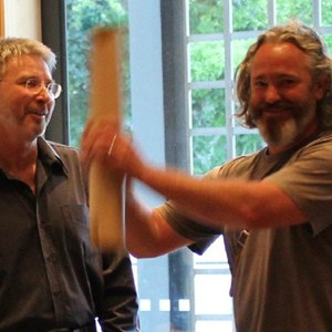 Philip van Zyl (Editor) & Adi Badenhorst batting