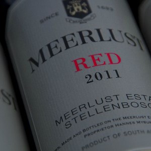 Meerlust Esate - styled shot of the Meerlust Red 2011