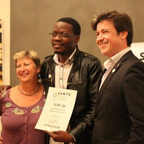 SA Wine Tasting Competition 2014 awards - Judy with Cassius Gumbo & JV Ridon.jpg