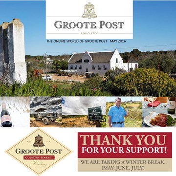 Groote Post Newsletter - May 2016