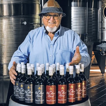 Join three generations of the Pentz family in celebrating your heritage on Father's Day - Enjoying Groote Post’s The Old Man’s Blend range of wines