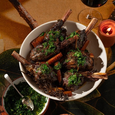 Recipe: Slow-braised springbok shanks with Babylonstoren Cabernet Sauvignon