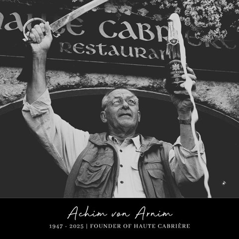 Wine industry mourns passing of Achim von Arnim
