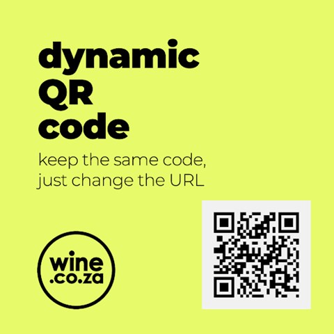 Dynamic QR codes from wine.co.za give great flexibility