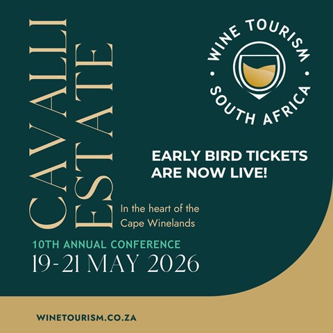 The 10th South African Wine Tourism Conference - Early Bird tickets available