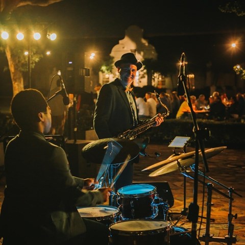 Jazz under the stars, a harvest celebration at Vergenoegd Löw