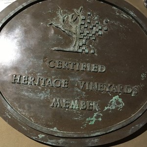 Old Vines Tasting plaque