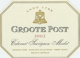 Groote Post Cabernet Sauvignon /Merlot Blend 2002