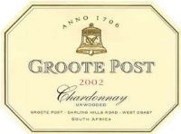 Groote Post Unwooded Chardonnay 2002 