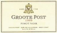 Groote Post Pinot Noir 1999