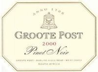 Groote Post Pinot Noir 2000