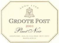 Groote Post Pinot Noir 2001