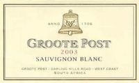 Groote Post Sauvignon Blanc 2003
