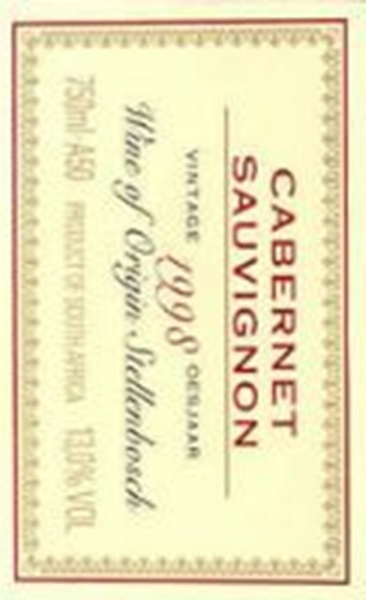 Lanzerac Cabernet Sauvignon 1998 Wine co za