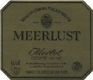 Meerlust Merlot 1989