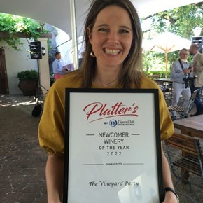 Jolette Steyn - 2022 Platters Newcomer of the Year - The Vineyard Party