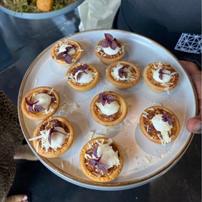 Canapes at Pinch of Salt Launch