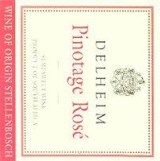 Delheim Pinotage Rose 1999 | wine.co.za