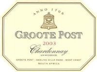 Groote Post Unwooded Chardonnay 2003 