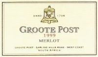 Groote Post Merlot 1999